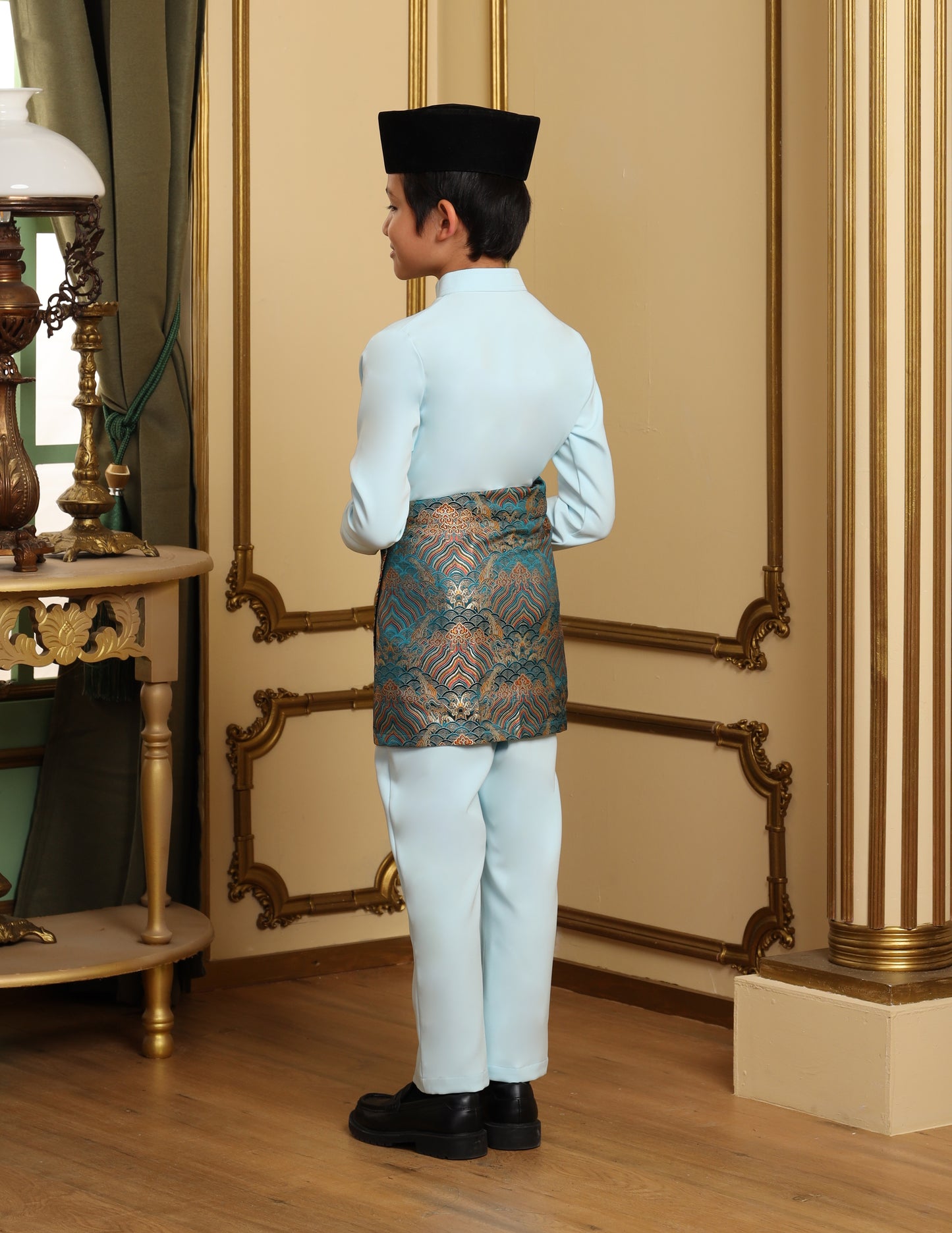 MINOR DEFECT SOULTAN BAJU MELAYU FOR KIDS (AQUA BLUE)