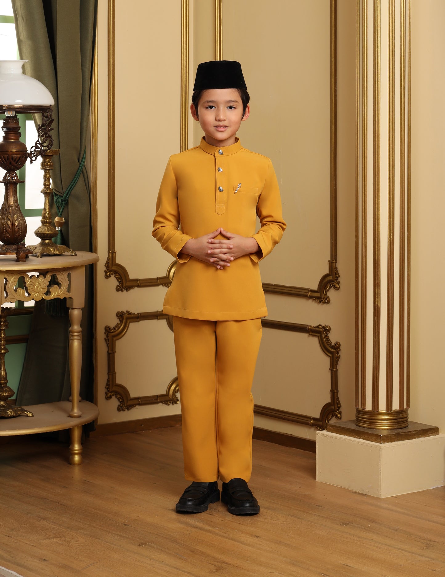 MINOR DEFECT SOULTAN BAJU MELAYU FOR KIDS (MUSTARD)