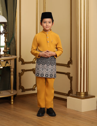 MINOR DEFECT SOULTAN BAJU MELAYU FOR KIDS (MUSTARD)