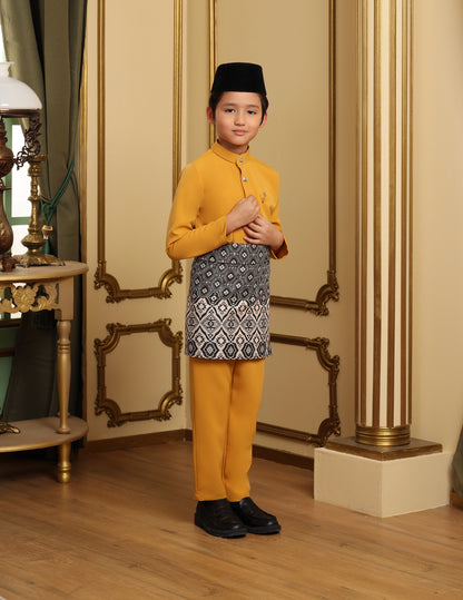 MINOR DEFECT SOULTAN BAJU MELAYU FOR KIDS (MUSTARD)