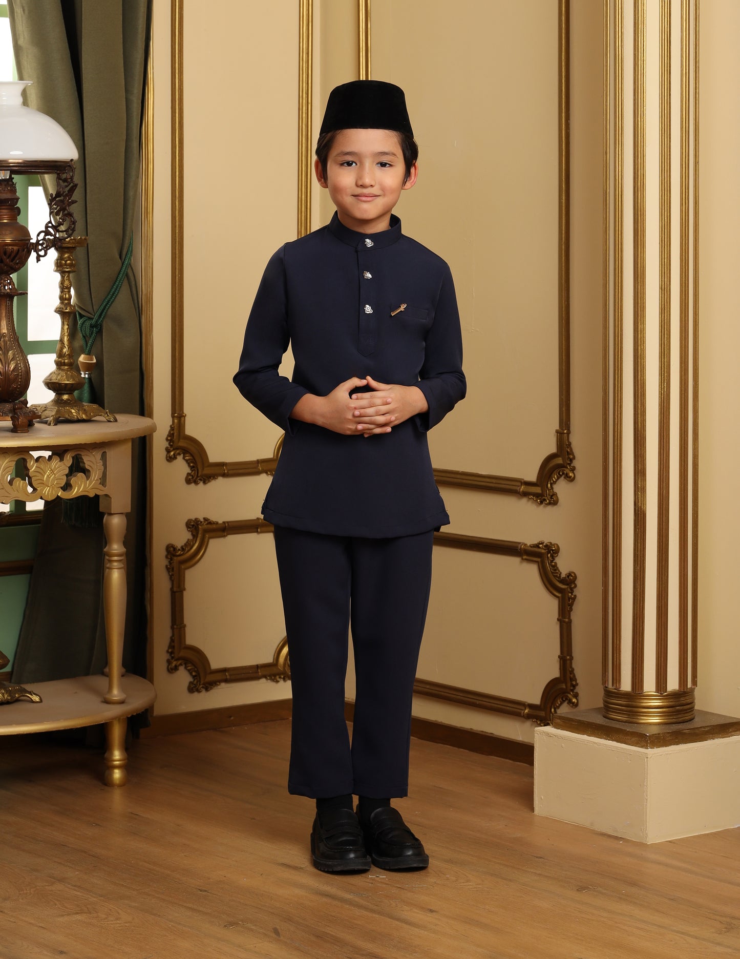 MINOR DEFECT SOULTAN BAJU MELAYU FOR KIDS (NAVY BLUE)