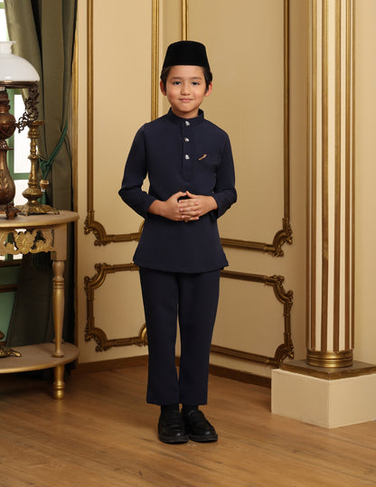 MINOR DEFECT SOULTAN BAJU MELAYU FOR KIDS (NAVY BLUE)