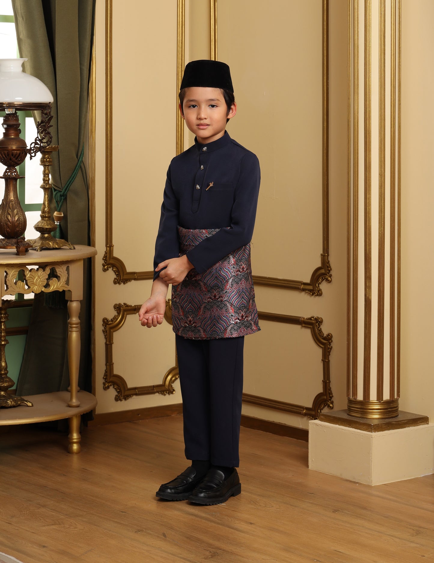 MINOR DEFECT SOULTAN BAJU MELAYU FOR KIDS (NAVY BLUE)
