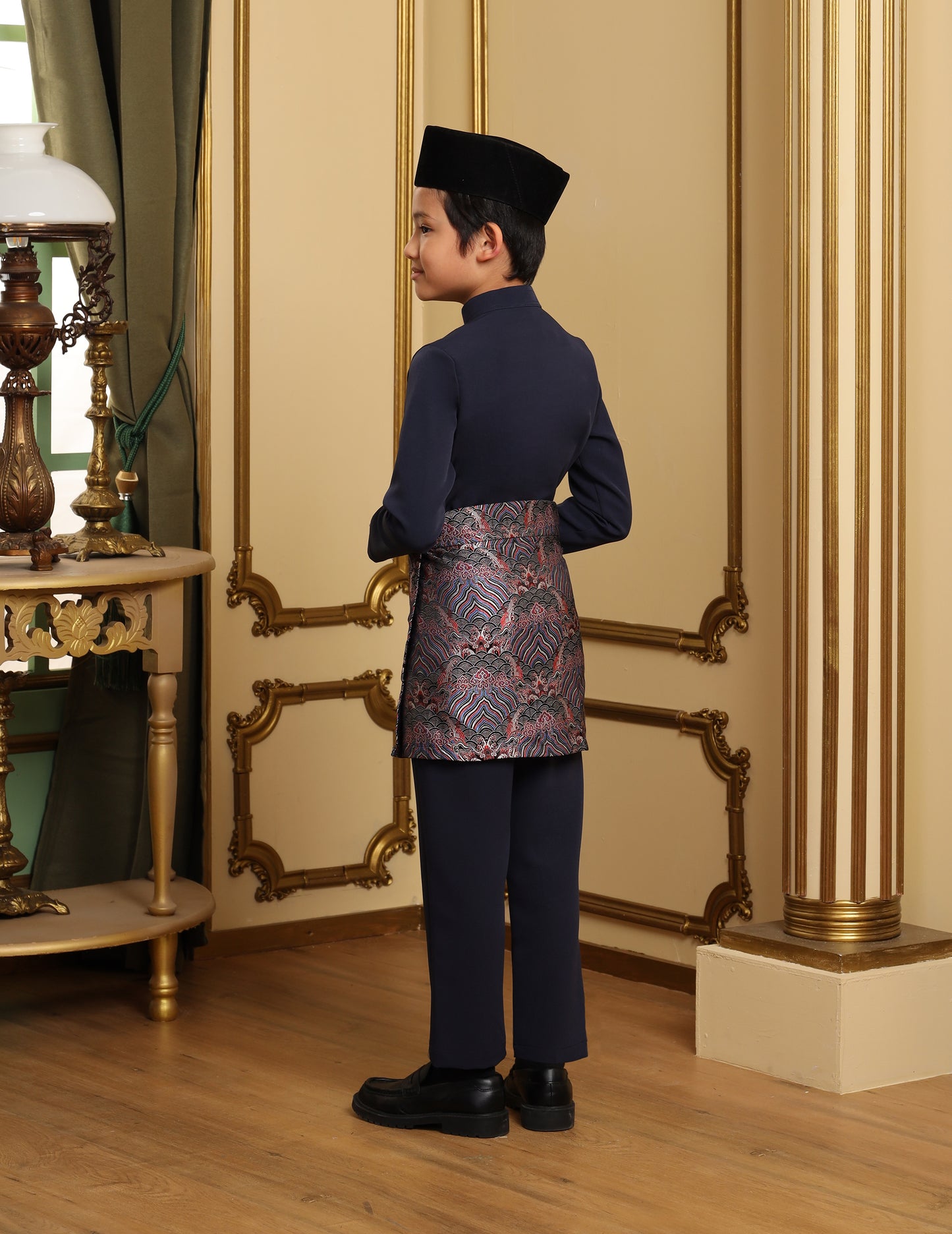 MINOR DEFECT SOULTAN BAJU MELAYU FOR KIDS (NAVY BLUE)