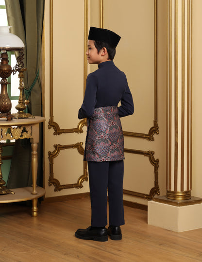 MINOR DEFECT SOULTAN BAJU MELAYU FOR KIDS (NAVY BLUE)