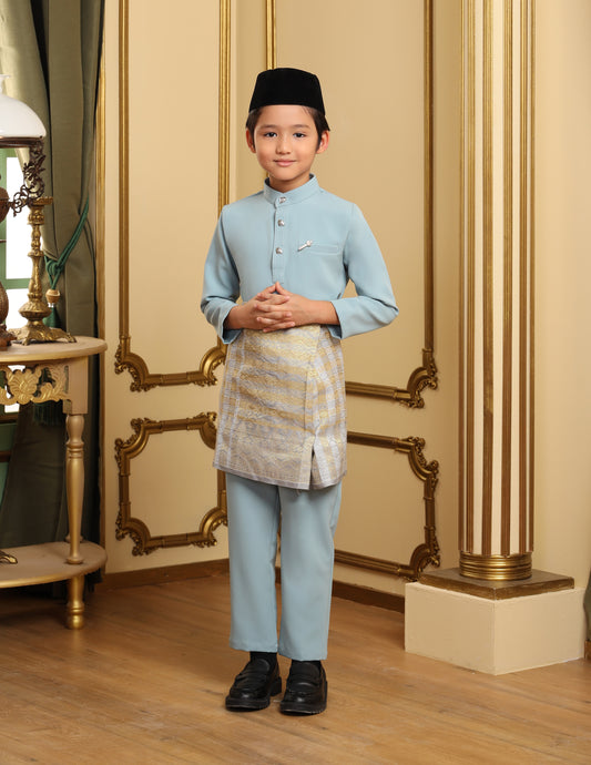 MINOR DEFECT SOULTAN BAJU MELAYU FOR KIDS (MISTY BLUE)