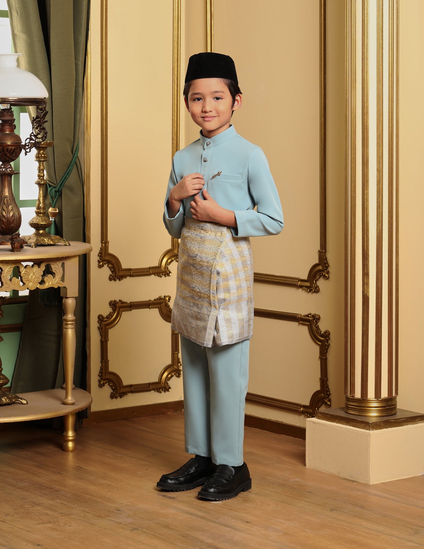 MINOR DEFECT SOULTAN BAJU MELAYU FOR KIDS (MISTY BLUE)