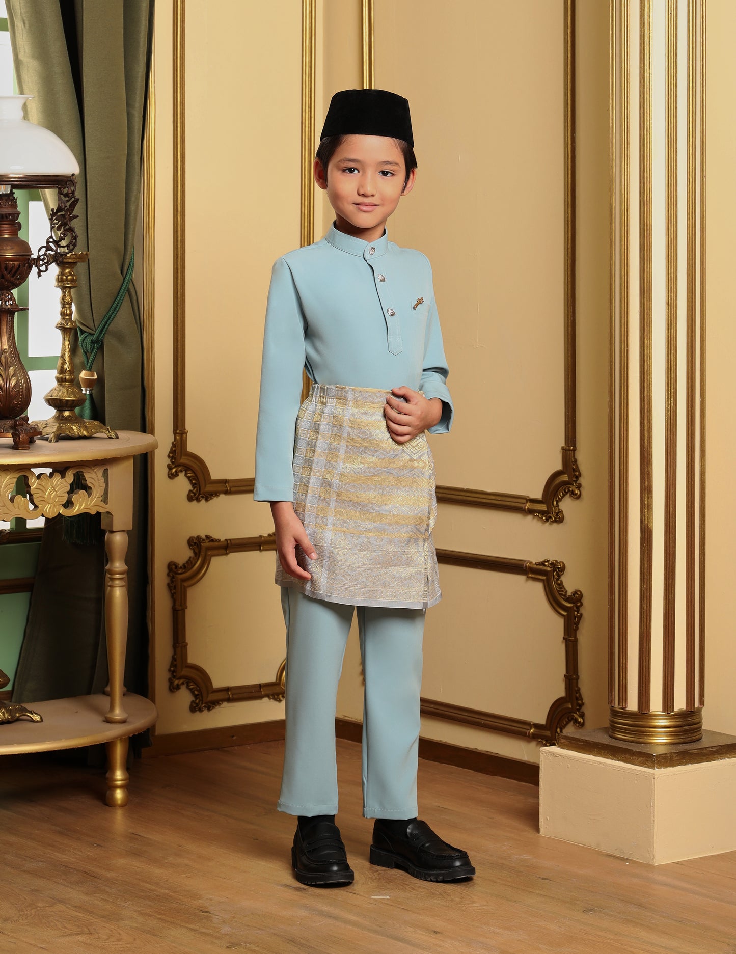 MINOR DEFECT SOULTAN BAJU MELAYU FOR KIDS (MISTY BLUE)