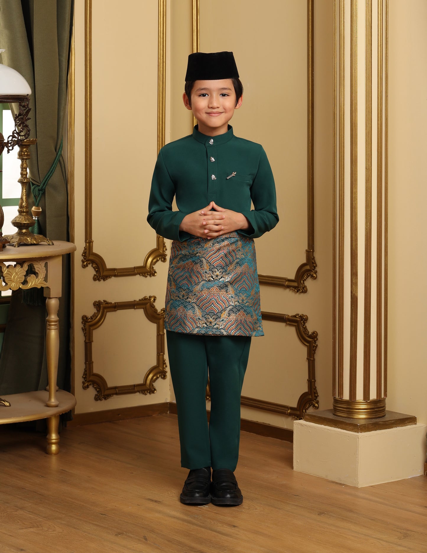 MINOR DEFECT SOULTAN BAJU MELAYU FOR KIDS (EMERALD GREEN)