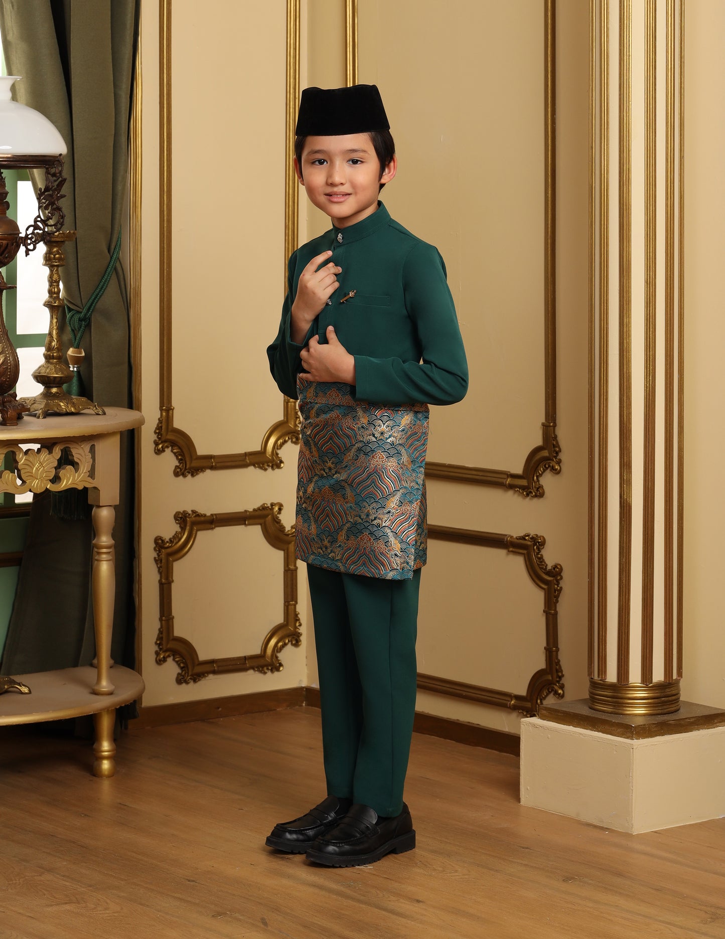 MINOR DEFECT SOULTAN BAJU MELAYU FOR KIDS (EMERALD GREEN)