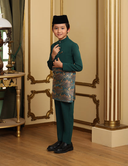 MINOR DEFECT SOULTAN BAJU MELAYU FOR KIDS (EMERALD GREEN)