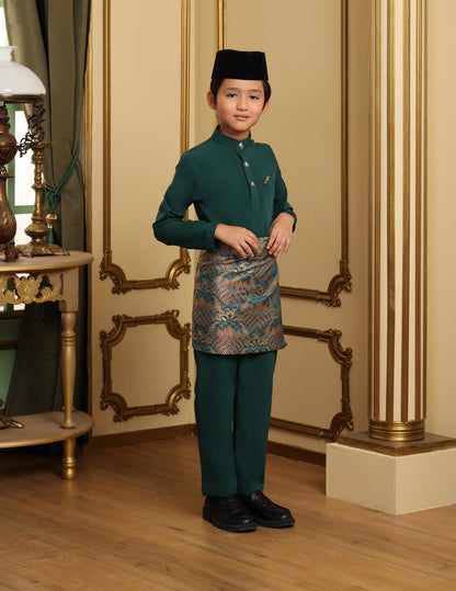 MINOR DEFECT SOULTAN BAJU MELAYU FOR KIDS (EMERALD GREEN)