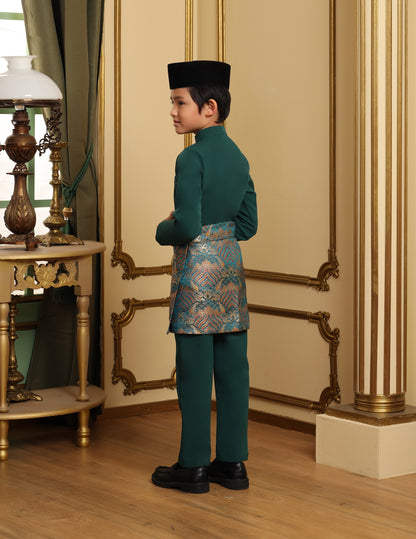 MINOR DEFECT SOULTAN BAJU MELAYU FOR KIDS (EMERALD GREEN)