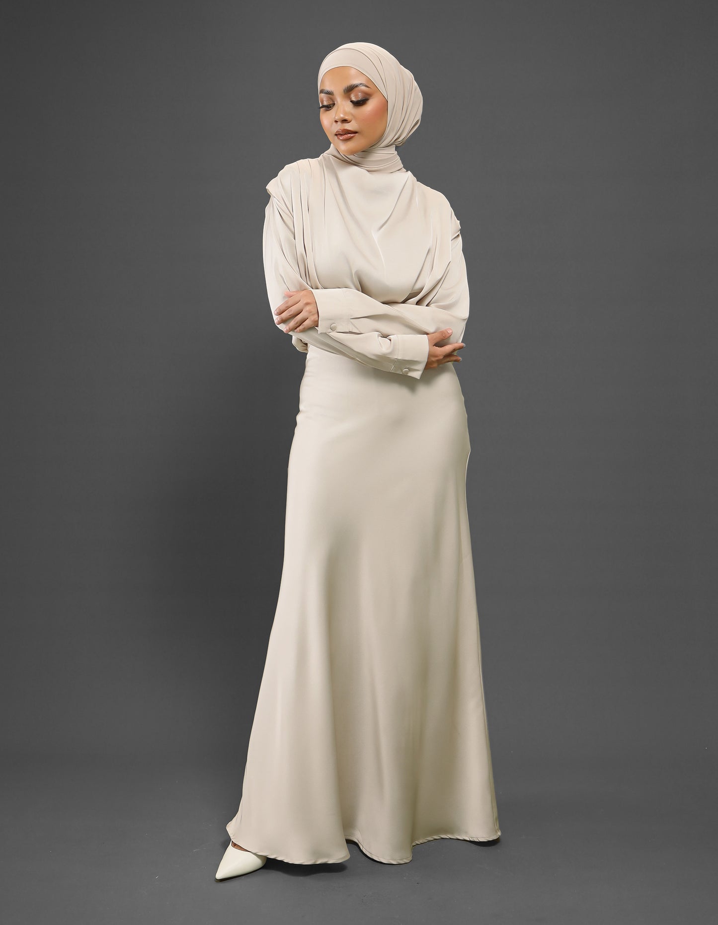 LAURENT DRESS (CHAMPAGNE)