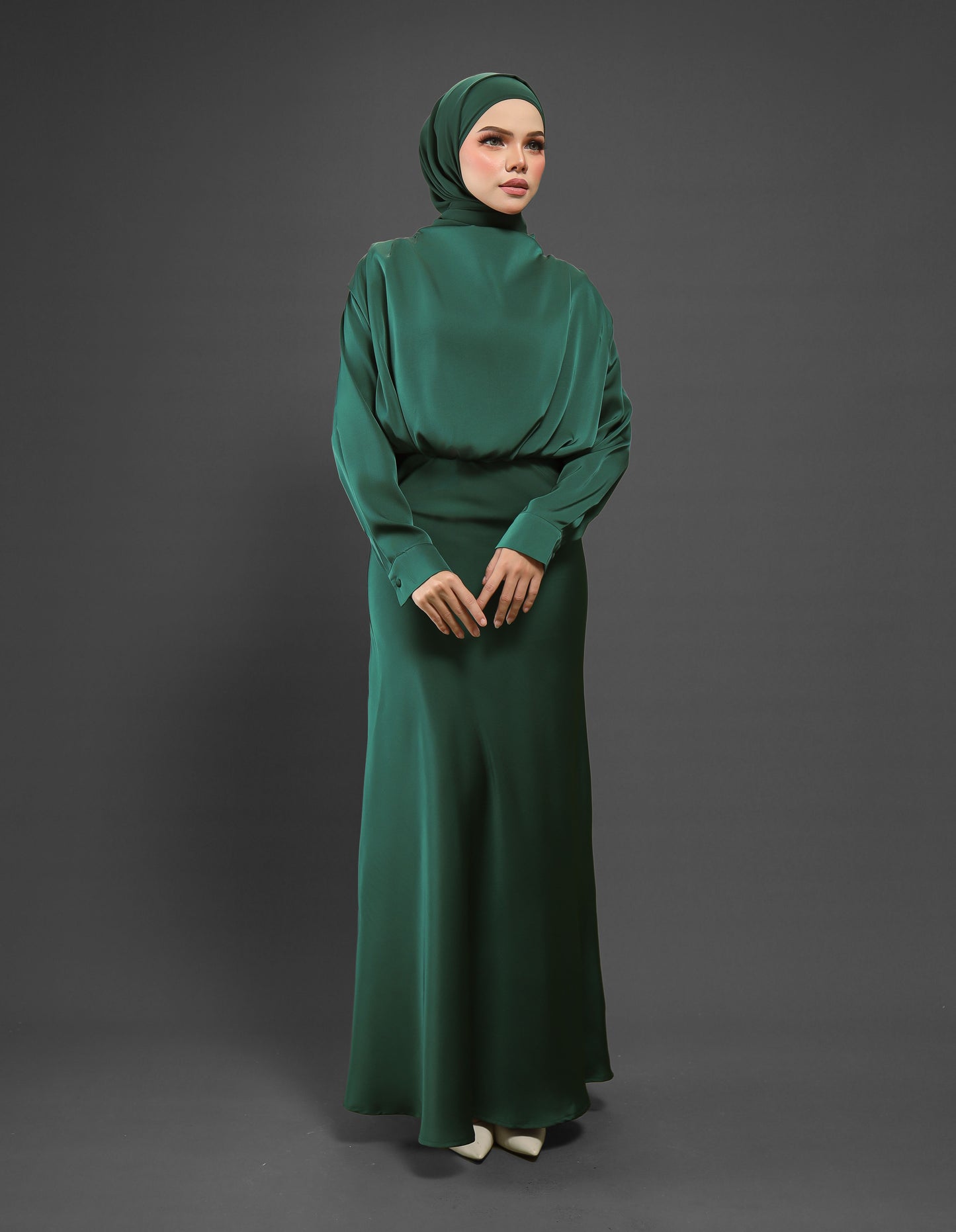 LAURENT DRESS (EMERALD GREEN)