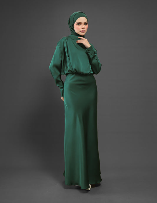 LAURENT DRESS (EMERALD GREEN)