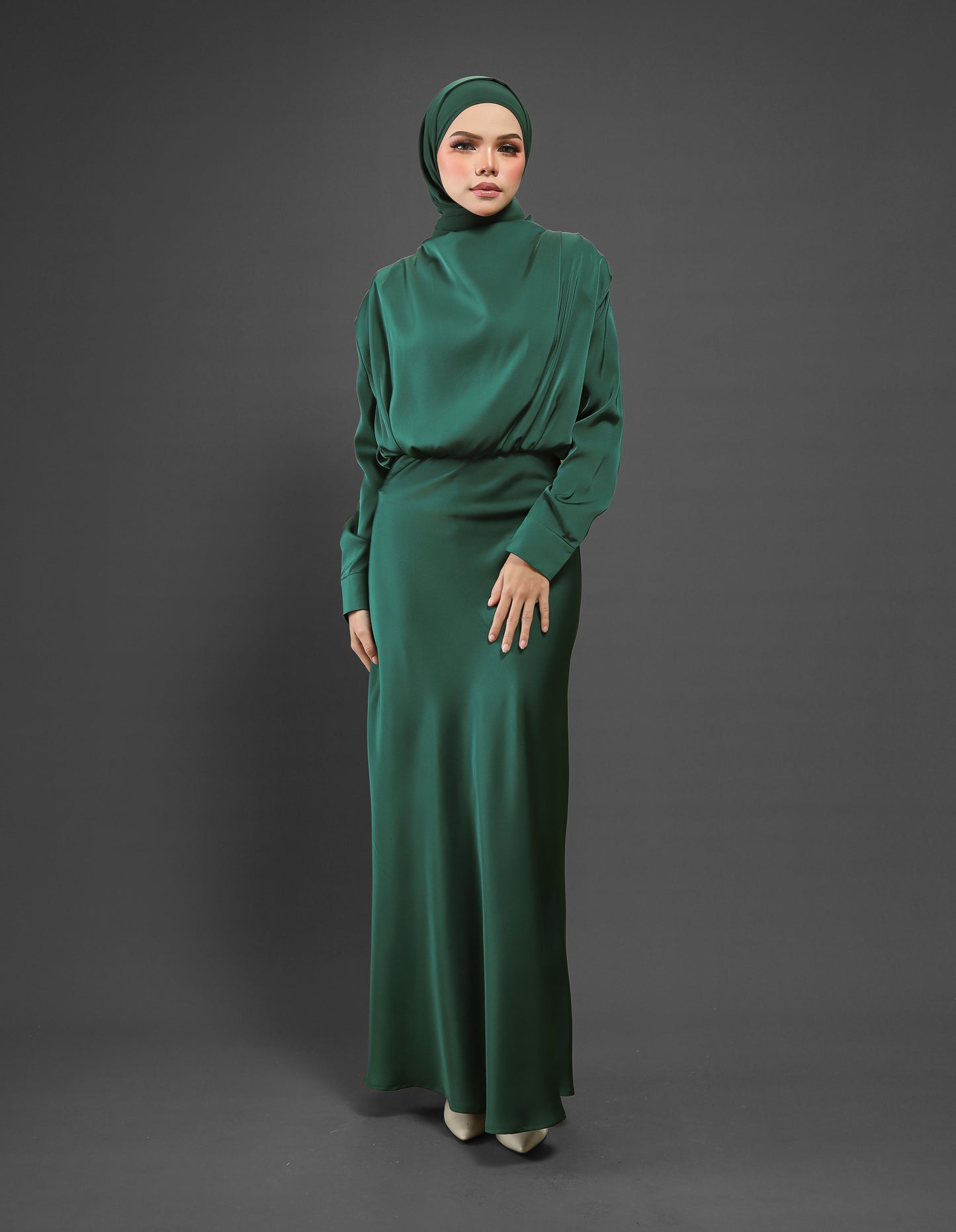 LAURENT DRESS (EMERALD GREEN)