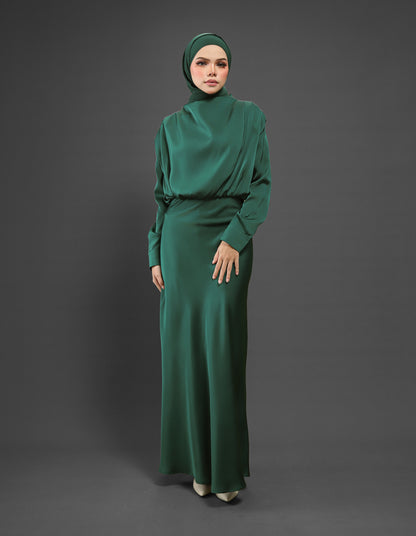 LAURENT DRESS (EMERALD GREEN)