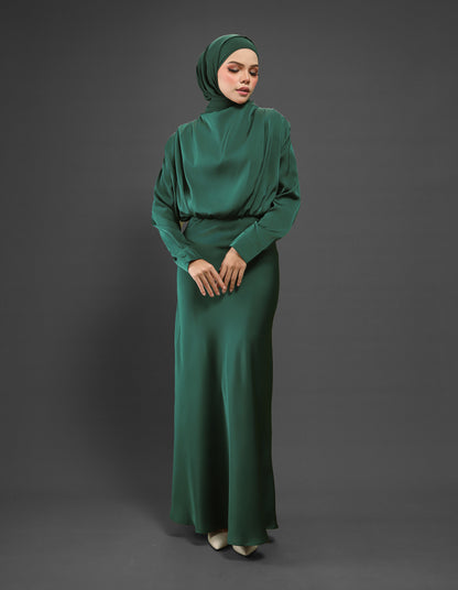 LAURENT DRESS (EMERALD GREEN)