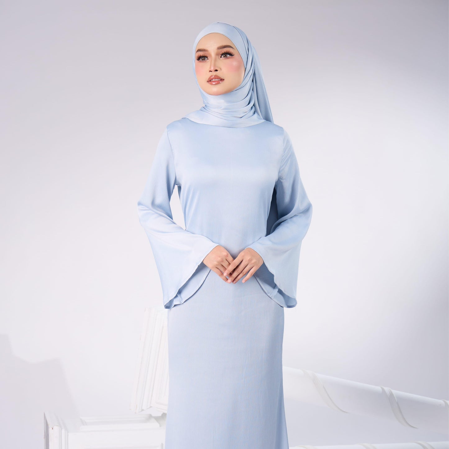 ELAINE LONG DRESS (BLUE)