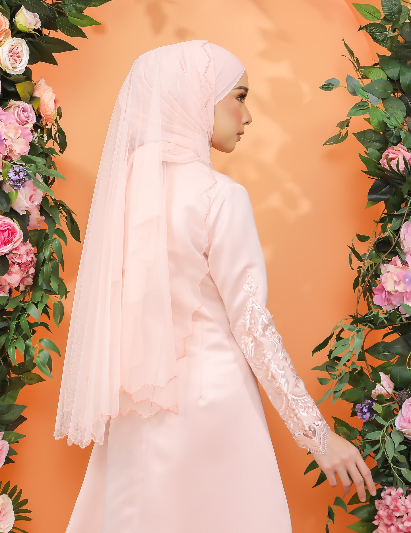VEIL CODE A06 (PEACH)