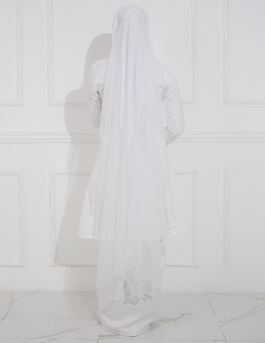 VEIL POLKA DOT EMBROIDERY CODE A09 (OFF WHITE)