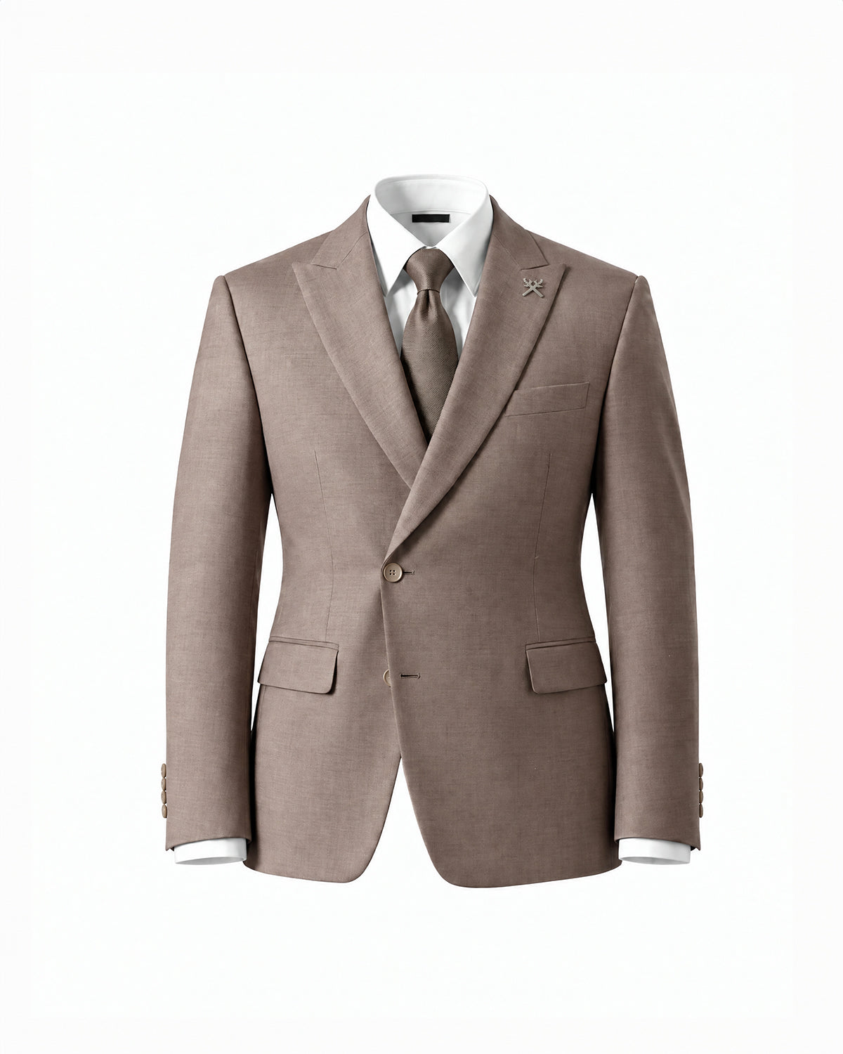 THE ALDEN SINGLE BREASTED SUIT (ALMOND BEIGE)