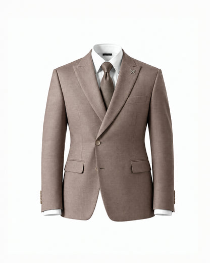 THE ALDEN SINGLE BREASTED SUIT (ALMOND BEIGE)