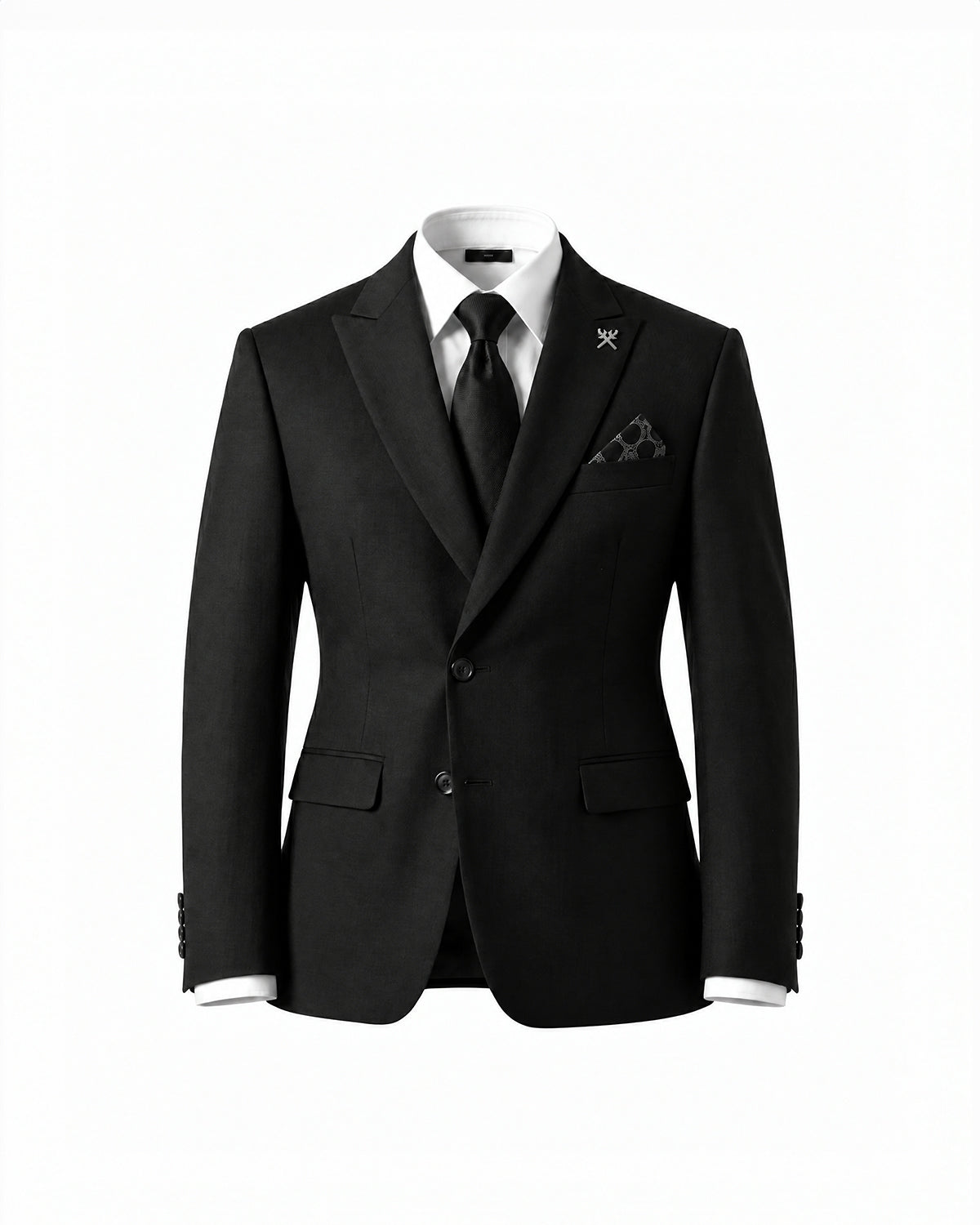 THE ALDEN SINGLE BREASTED SUIT (BLACK)