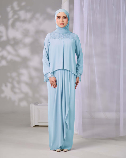 ELVARA MINI KURUNG (AQUA BLUE)