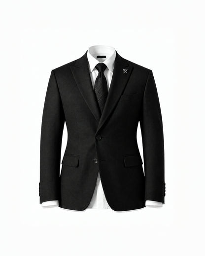 THE ARTHUR SINGLE BREASTED SUIT (BLACK)