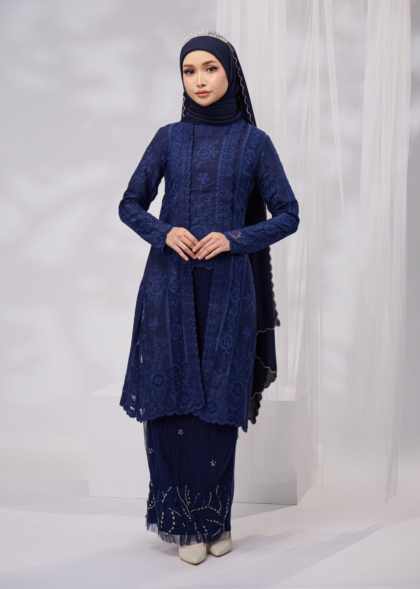 AZURA DRESS (NAVY BLUE)