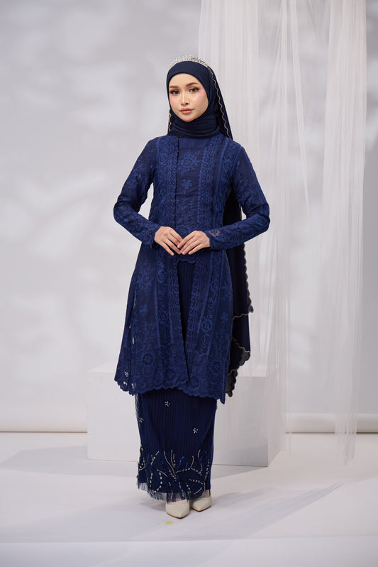 MINOR DEFECT AZURA DRESS (NAVY BLUE)