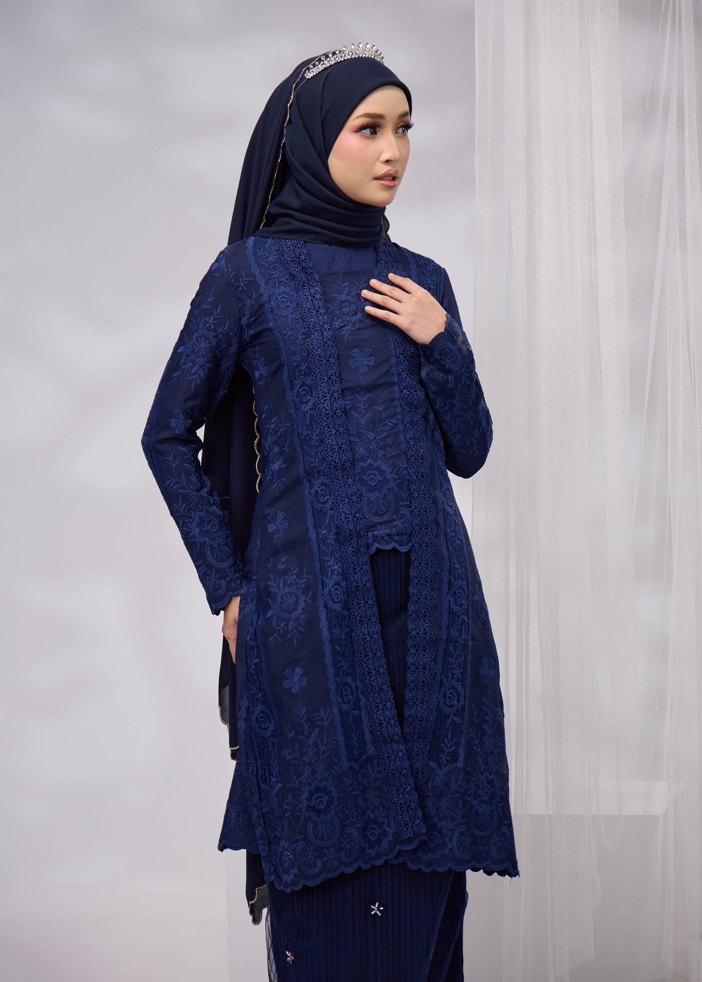 AZURA DRESS (NAVY BLUE)