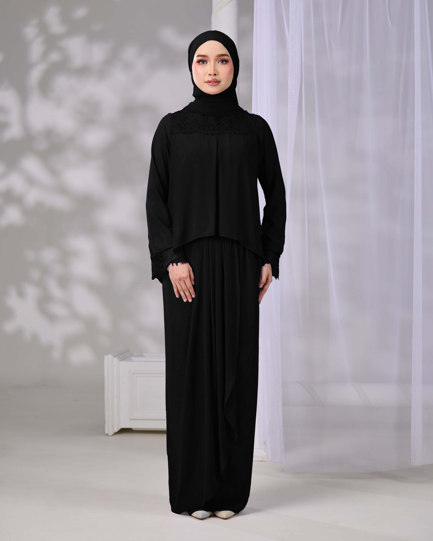 ELVARA MINI KURUNG (BLACK)