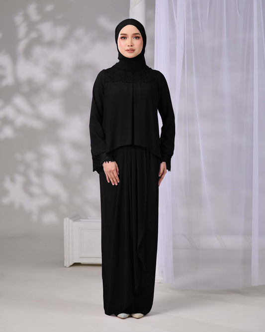 ELVARA MINI KURUNG (BLACK)