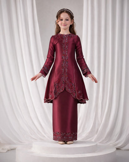 NIARA KURUNG KIDS (BURGUNDY)