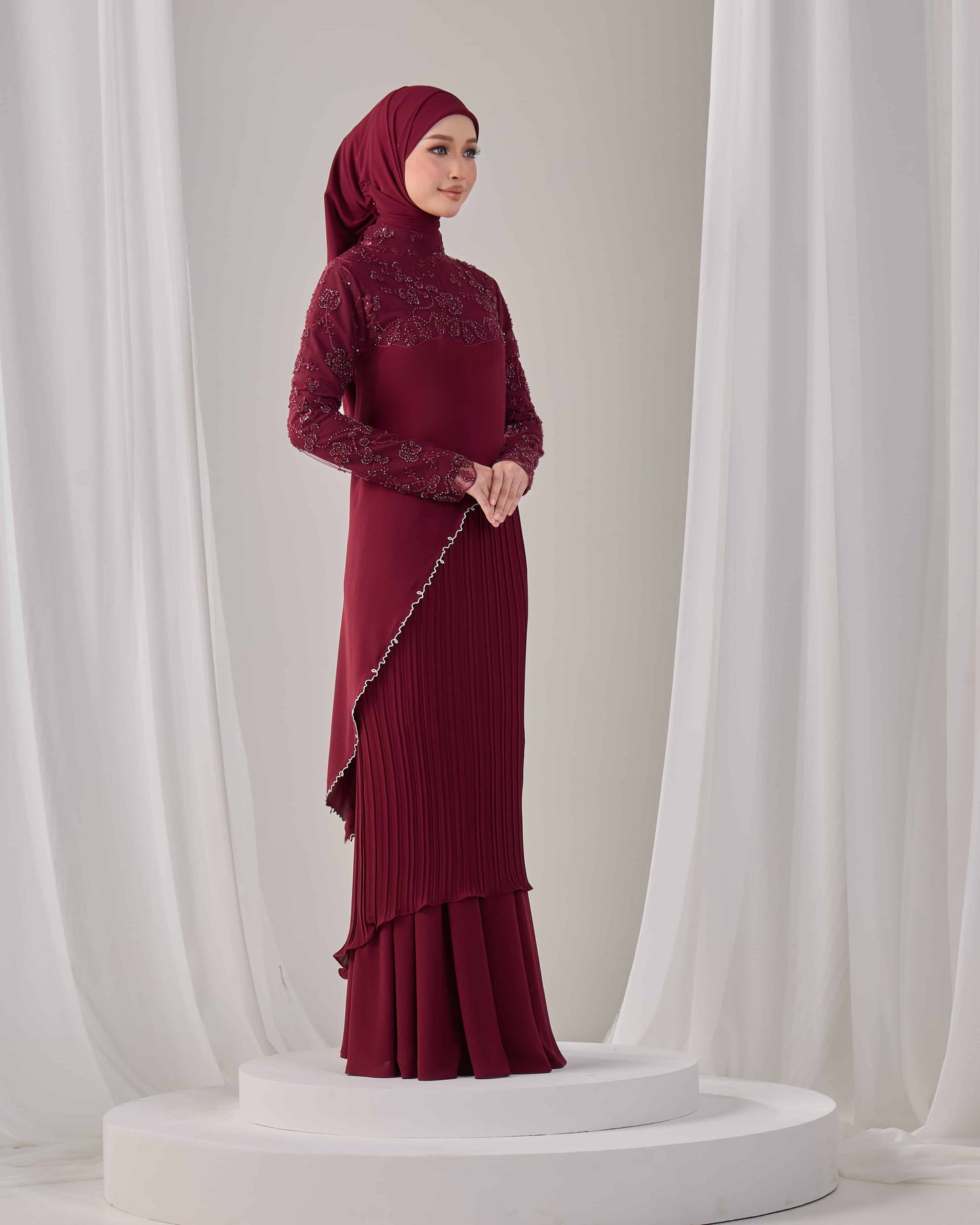 EMARA KURUNG (BURGUNDY)