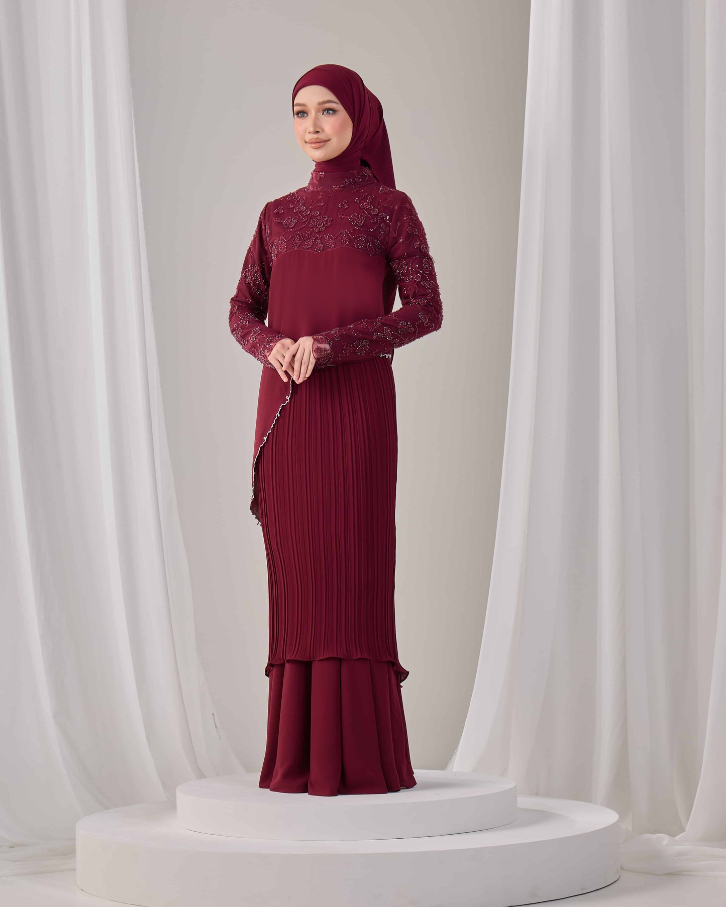 EMARA KURUNG (BURGUNDY)