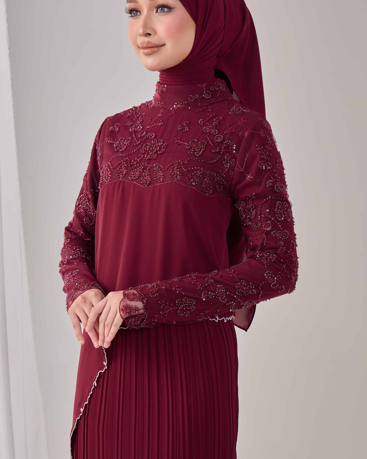 EMARA KURUNG (BURGUNDY)