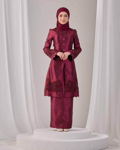 SERAYA KURUNG (BURGUNDY)