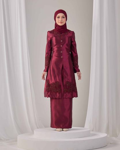 SERAYA KURUNG (BURGUNDY)