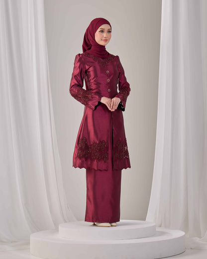 SERAYA KURUNG (BURGUNDY)