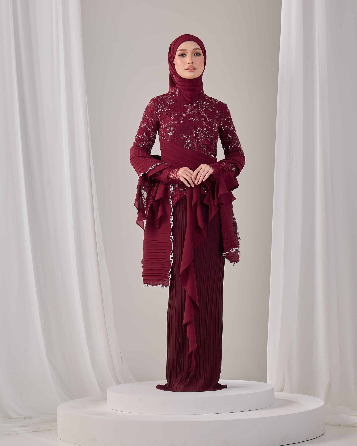 CAYLYN KURUNG (BURGUNDY) PO