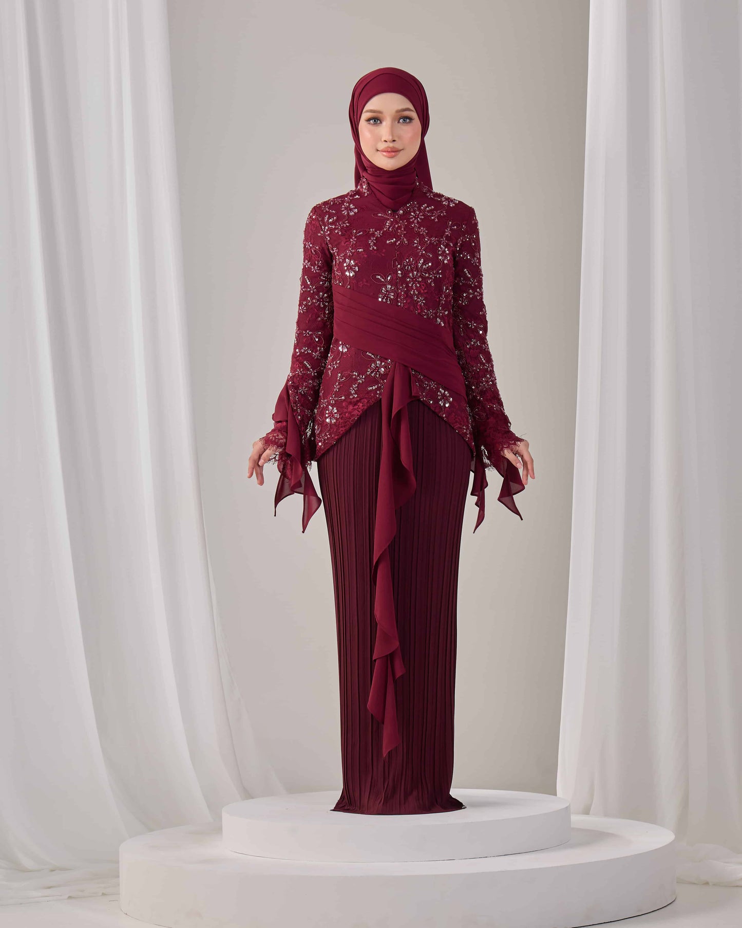 CAYLYN KURUNG (BURGUNDY) PO