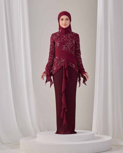 CAYLYN KURUNG (BURGUNDY) PO