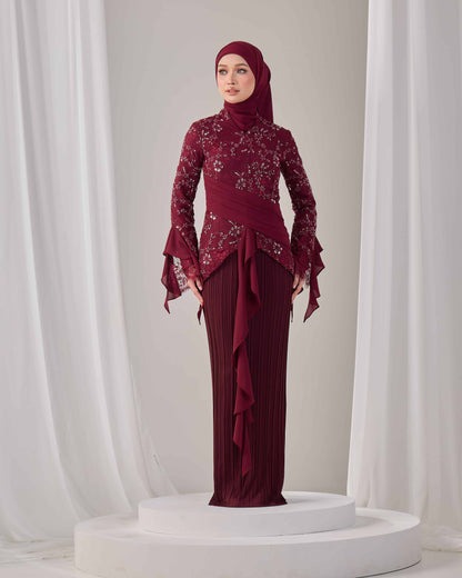 CAYLYN KURUNG (BURGUNDY) PO