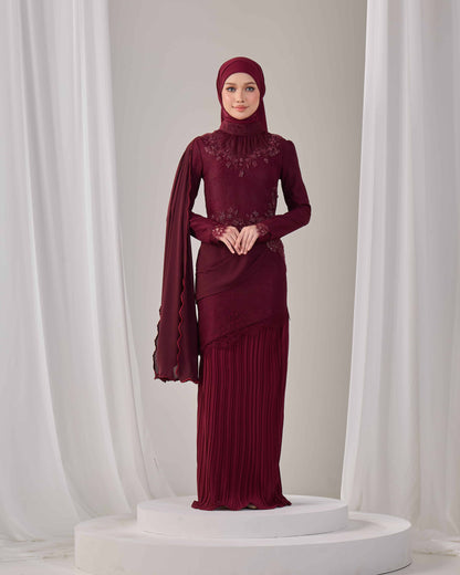 AYSEL KURUNG (BURGUNDY)