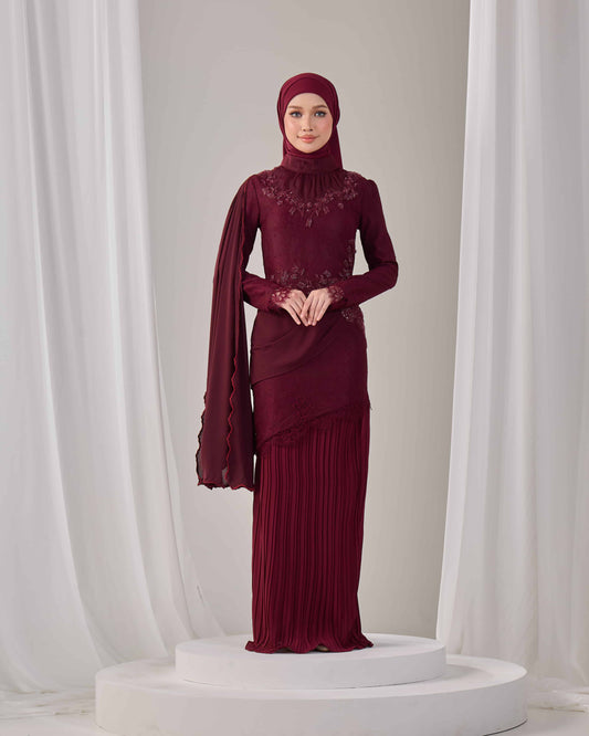 AYSEL KURUNG (BURGUNDY)