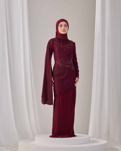 AYSEL KURUNG (BURGUNDY)